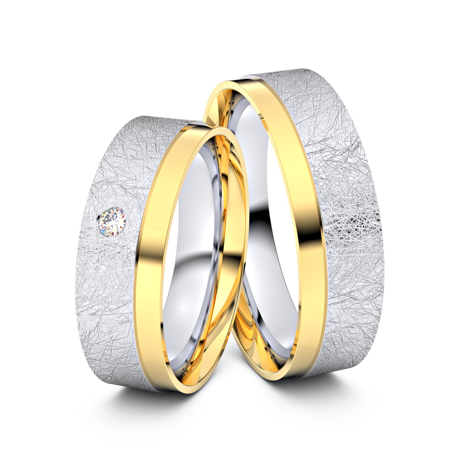 Brillanten-Trauringe 750er Weißgold-Gelbgold – opt. mit Gravur, Farbe, wählbarer Reinheitsstufe & hochwertigem Holzetui Unkategorisiert online kaufen Brillanten-Trauringe 750er Weißgold-Gelbgold – opt. mit Gravur, Farbe, wählbarer Reinheitsstufe & hochwertigem Holzetui Unkategorisiert online kaufen