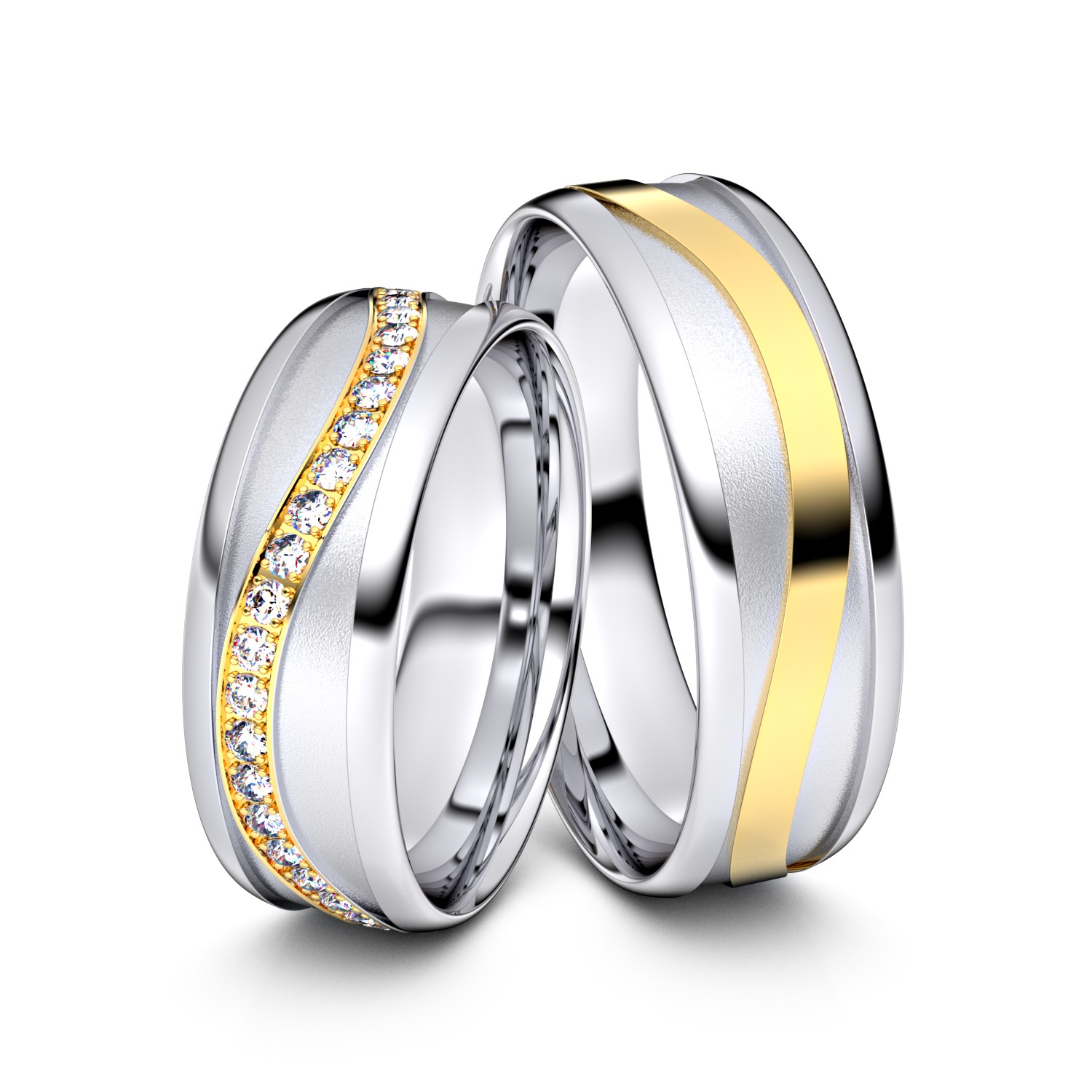 Brillanten-Trauringe 750er Weißgold-Gelbgold – opt. mit Gravur, Farbe, wählbarer Reinheitsstufe & hochwertigem Holzetui Unkategorisiert online kaufen Brillanten-Trauringe 750er Weißgold-Gelbgold – opt. mit Gravur, Farbe, wählbarer Reinheitsstufe & hochwertigem Holzetui Unkategorisiert online kaufen