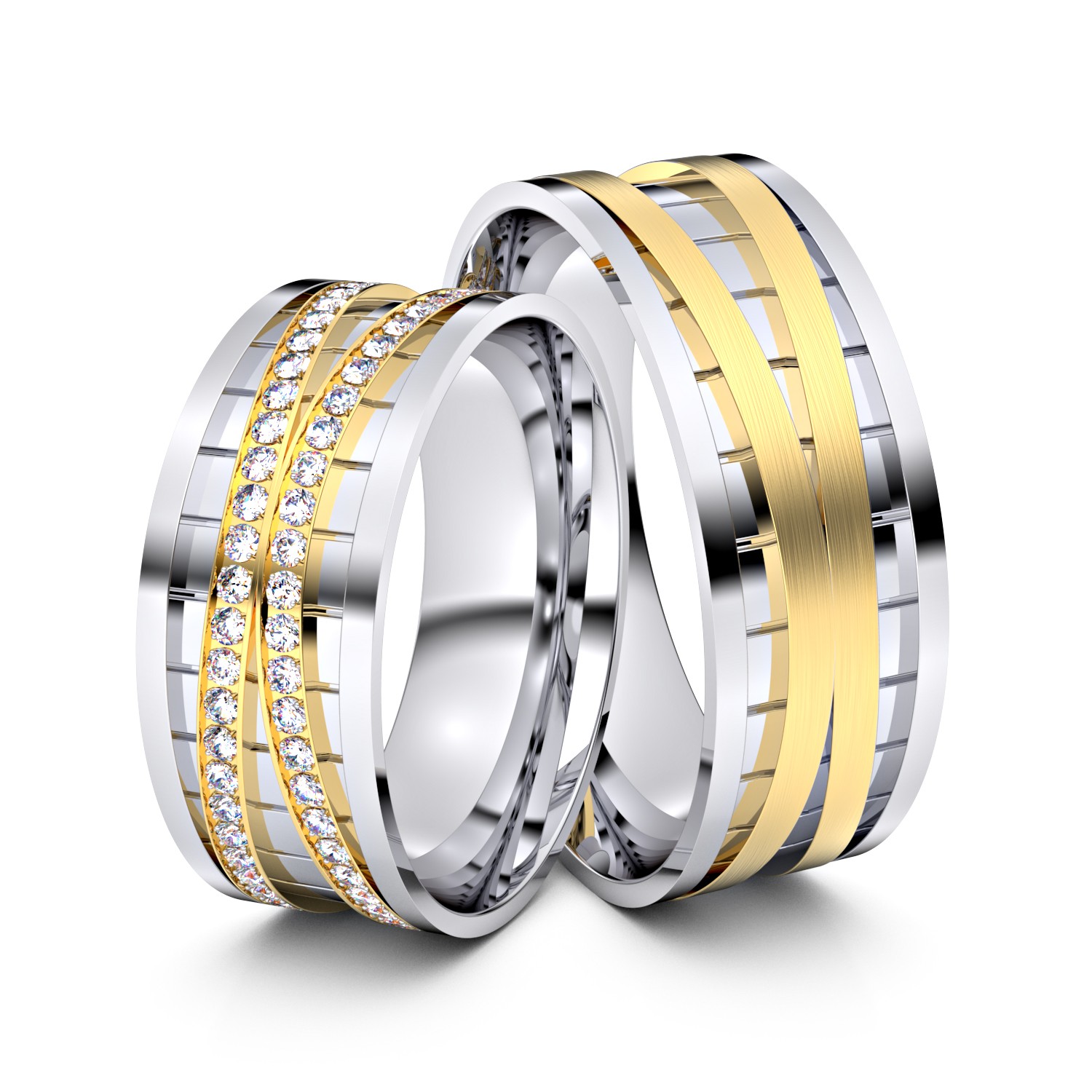 Brillanten-Trauringe 750er Weißgold-Gelbgold – opt. mit Gravur, Farbe, wählbarer Reinheitsstufe & hochwertigem Holzetui Unkategorisiert online kaufen Brillanten-Trauringe 750er Weißgold-Gelbgold – opt. mit Gravur, Farbe, wählbarer Reinheitsstufe & hochwertigem Holzetui Unkategorisiert online kaufen