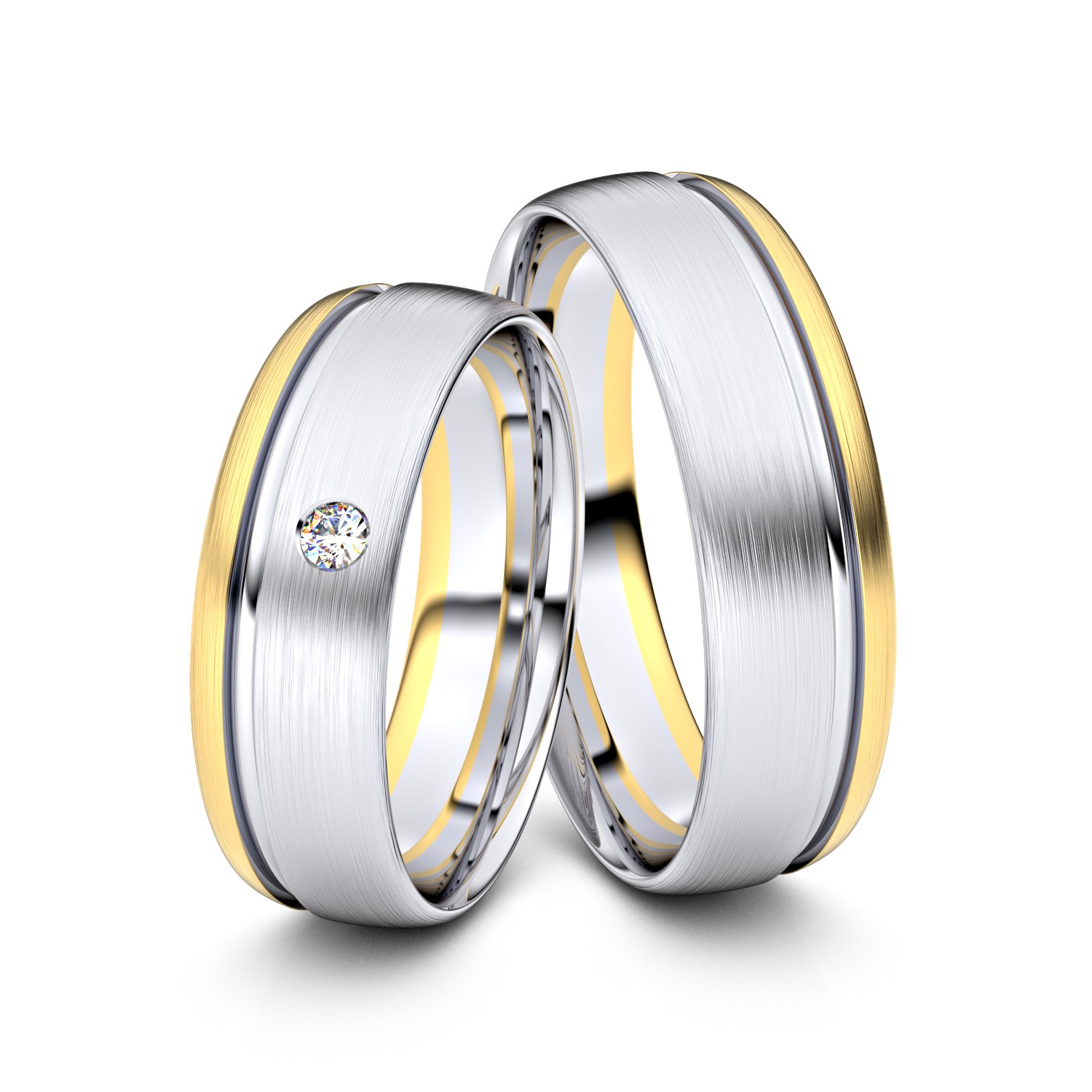 Brillanten-Trauringe 750er Weißgold-Gelbgold – opt. mit Gravur, Farbe, wählbarer Reinheitsstufe & hochwertigem Holzetui Unkategorisiert online kaufen Brillanten-Trauringe 750er Weißgold-Gelbgold – opt. mit Gravur, Farbe, wählbarer Reinheitsstufe & hochwertigem Holzetui Unkategorisiert online kaufen