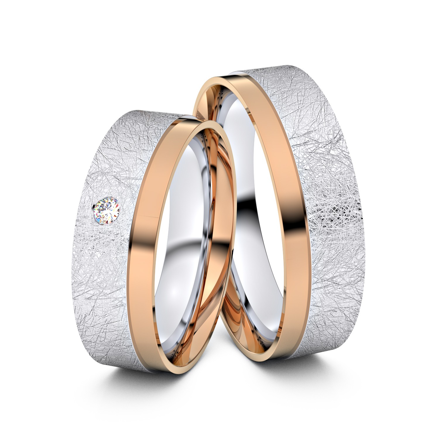 Brillanten-Trauringe 750er Weißgold-Rotgold – opt. mit Gravur, Farbe, wählbarer Reinheitsstufe & hochwertigem Holzetui Unkategorisiert online kaufen Brillanten-Trauringe 750er Weißgold-Rotgold – opt. mit Gravur, Farbe, wählbarer Reinheitsstufe & hochwertigem Holzetui Unkategorisiert online kaufen