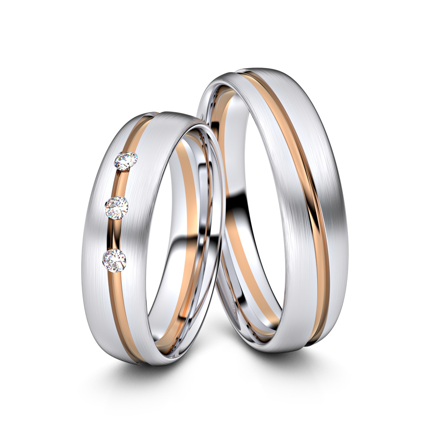 Brillanten-Trauringe 750er Weißgold-Rotgold – opt. mit Gravur, Farbe, wählbarer Reinheitsstufe & hochwertigem Holzetui Unkategorisiert online kaufen Brillanten-Trauringe 750er Weißgold-Rotgold – opt. mit Gravur, Farbe, wählbarer Reinheitsstufe & hochwertigem Holzetui Unkategorisiert online kaufen