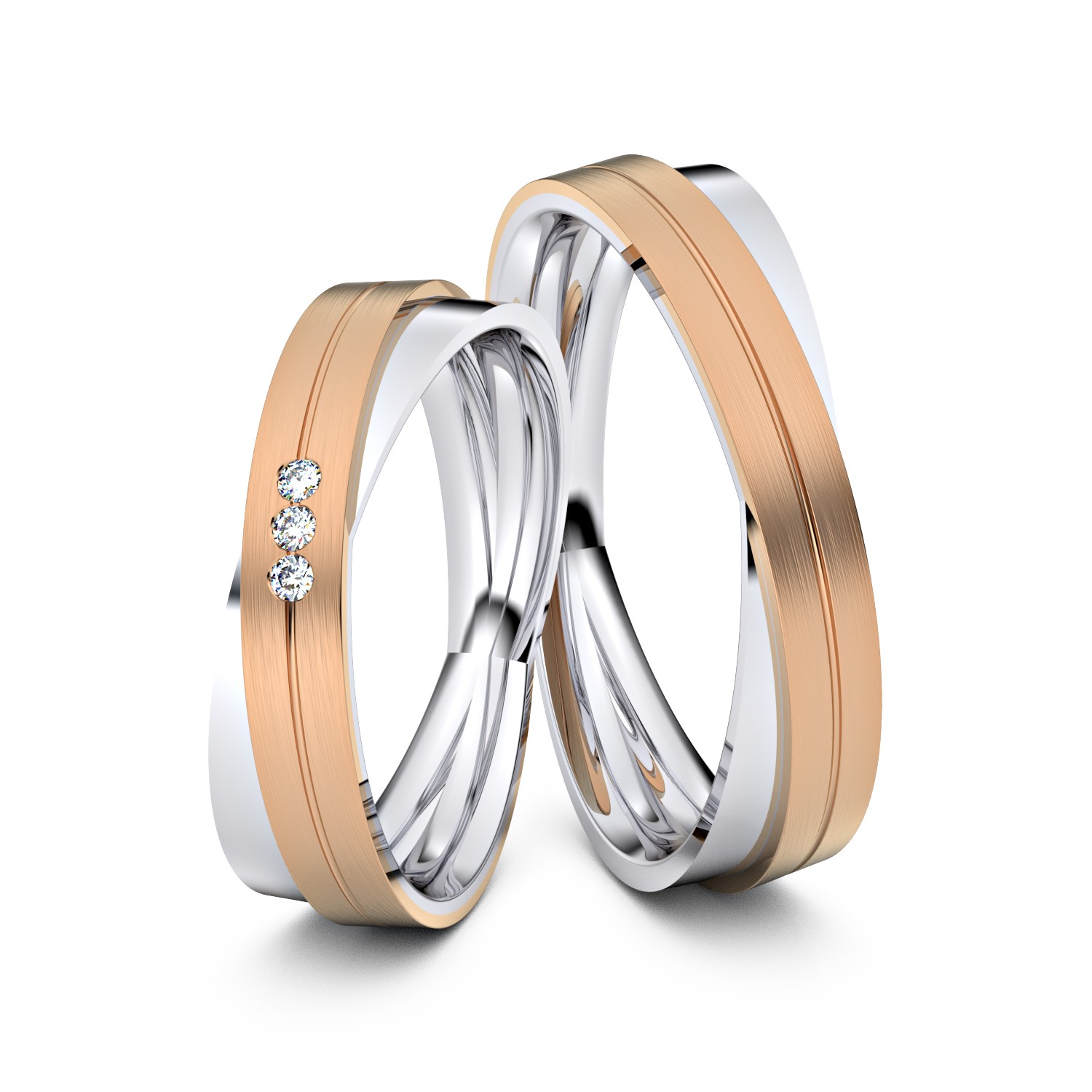 Brillanten-Trauringe 750er Weißgold-Rotgold – opt. mit Gravur, Farbe, wählbarer Reinheitsstufe & hochwertigem Holzetui Unkategorisiert online kaufen Brillanten-Trauringe 750er Weißgold-Rotgold – opt. mit Gravur, Farbe, wählbarer Reinheitsstufe & hochwertigem Holzetui Unkategorisiert online kaufen