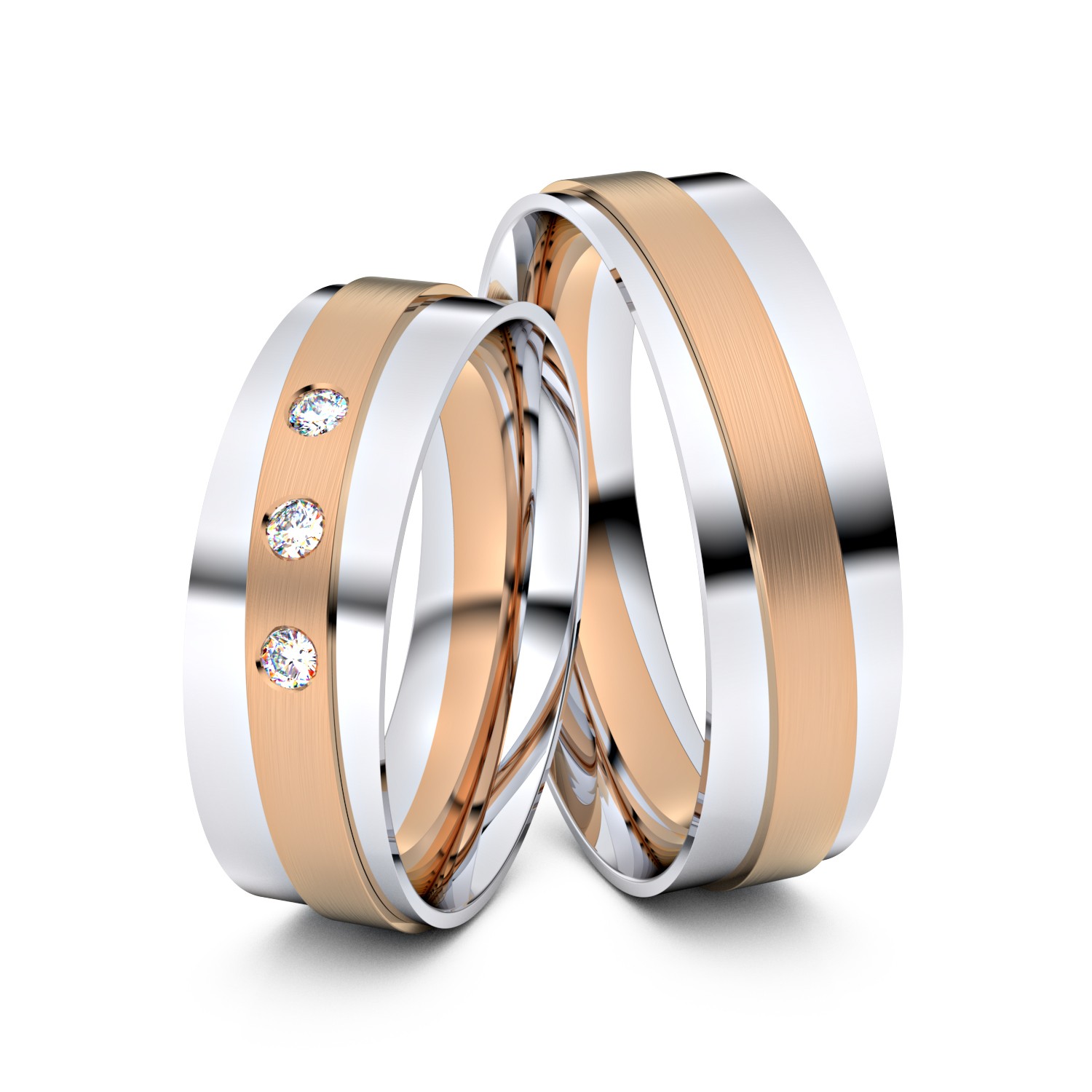 Brillanten-Trauringe 750er Weißgold-Rotgold – opt. mit Gravur, Farbe, wählbarer Reinheitsstufe & hochwertigem Holzetui Unkategorisiert online kaufen Brillanten-Trauringe 750er Weißgold-Rotgold – opt. mit Gravur, Farbe, wählbarer Reinheitsstufe & hochwertigem Holzetui Unkategorisiert online kaufen