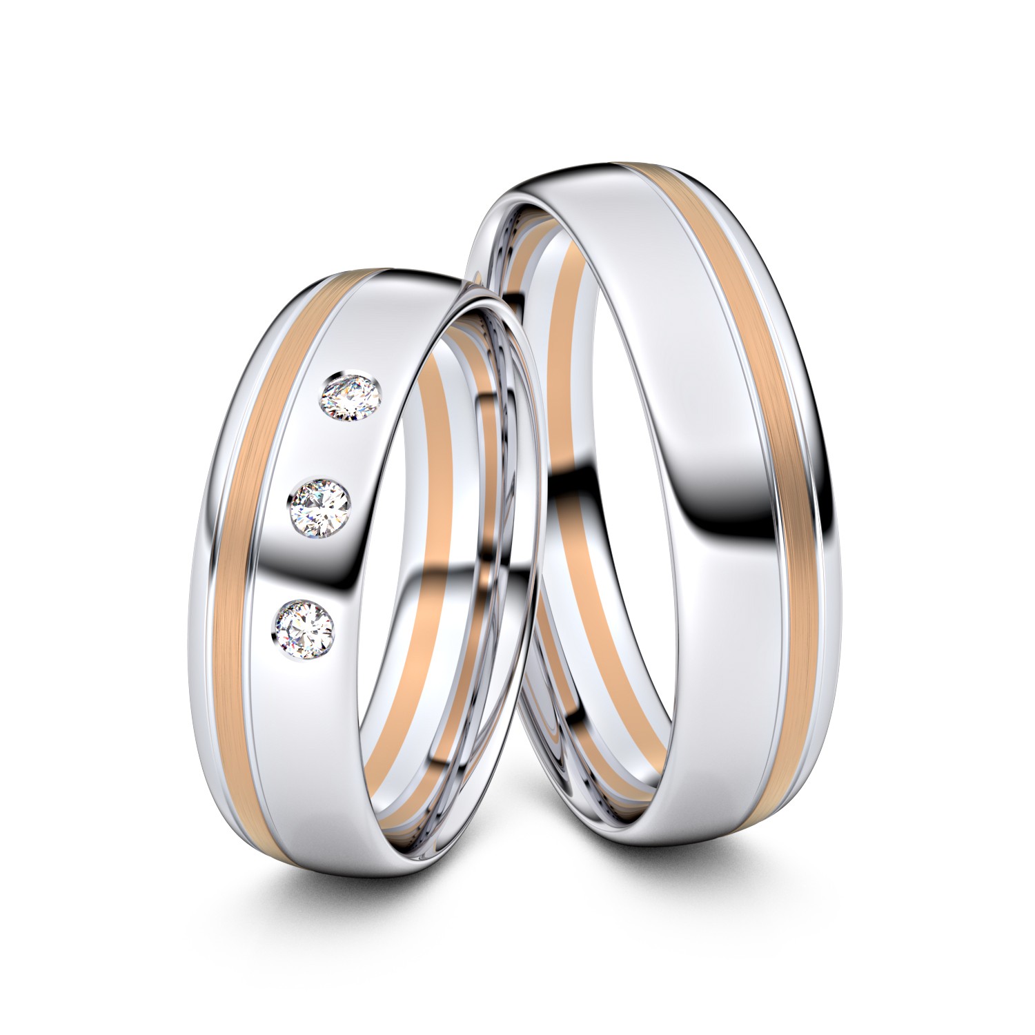 Brillanten-Trauringe 750er Weißgold-Rotgold – opt. mit Gravur, Farbe, wählbarer Reinheitsstufe & hochwertigem Holzetui Unkategorisiert online kaufen Brillanten-Trauringe 750er Weißgold-Rotgold – opt. mit Gravur, Farbe, wählbarer Reinheitsstufe & hochwertigem Holzetui Unkategorisiert online kaufen