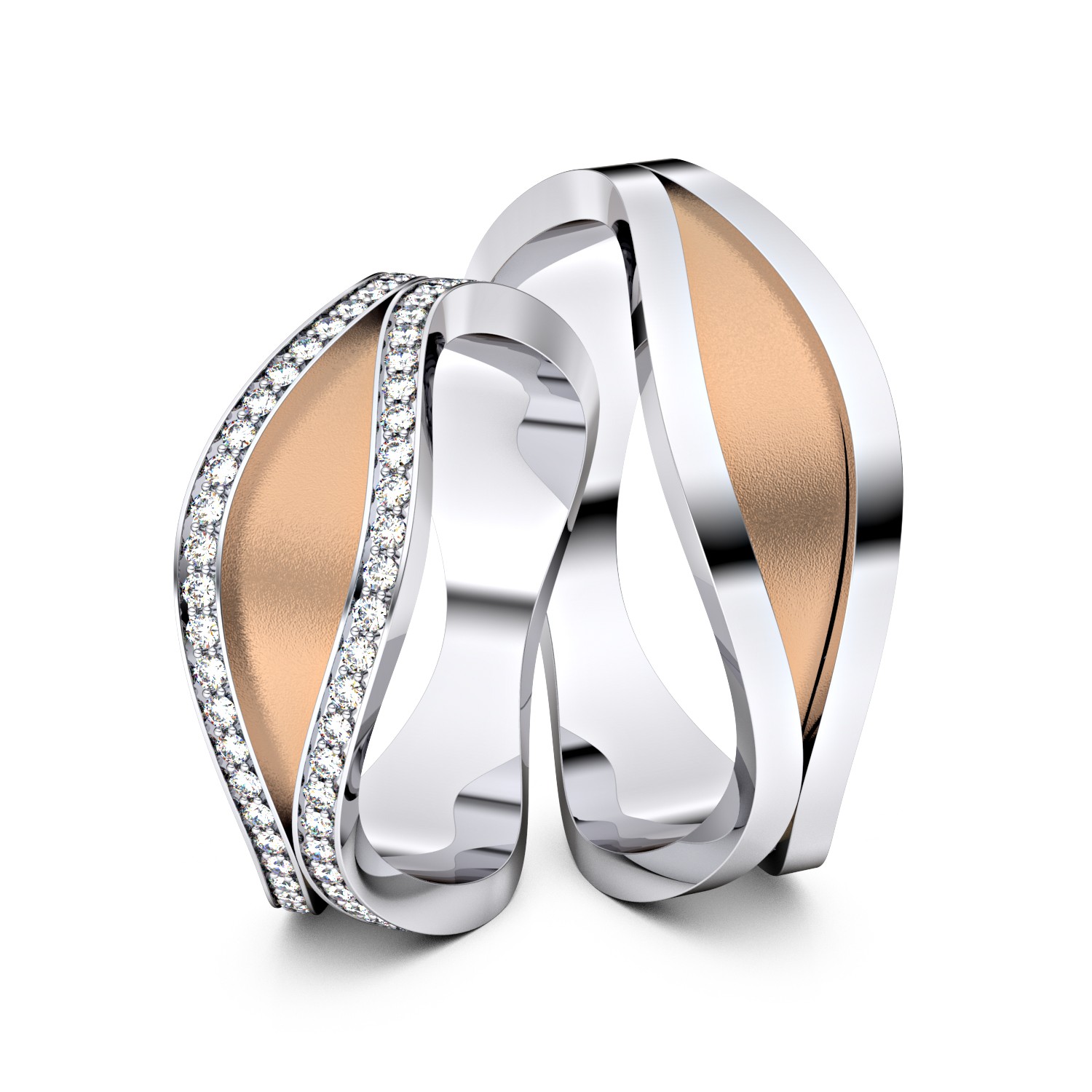 Brillanten-Trauringe 750er Weißgold-Rotgold – opt. mit Gravur, Farbe, wählbarer Reinheitsstufe & hochwertigem Holzetui Unkategorisiert online kaufen Brillanten-Trauringe 750er Weißgold-Rotgold – opt. mit Gravur, Farbe, wählbarer Reinheitsstufe & hochwertigem Holzetui Unkategorisiert online kaufen