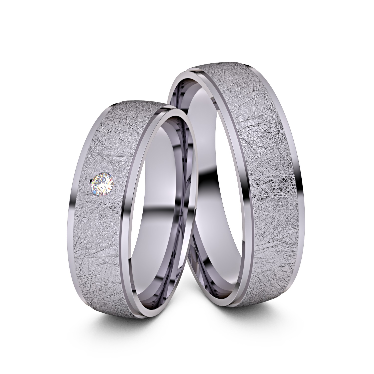Brillanten-Trauringe 950er Palladium – opt. mit Gravur, Farbe, wählbarer Reinheitsstufe & hochwertigem Holzetui Unkategorisiert online kaufen