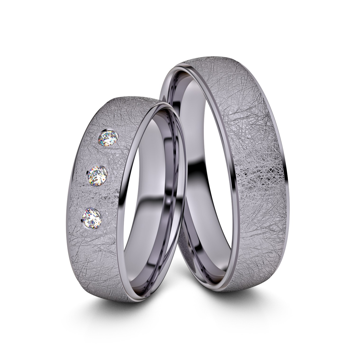 Brillanten-Trauringe 950er Palladium – opt. mit Gravur, Farbe, wählbarer Reinheitsstufe & hochwertigem Holzetui Unkategorisiert Produktbild