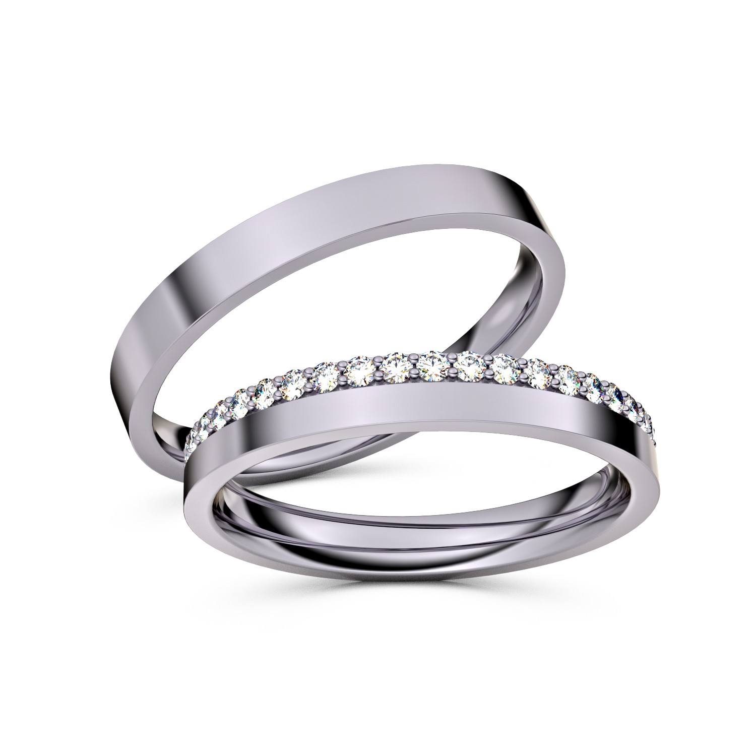 Brillanten-Trauringe 950er Palladium – opt. mit Gravur, Farbe, wählbarer Reinheitsstufe & hochwertigem Holzetui Unkategorisiert online kaufen