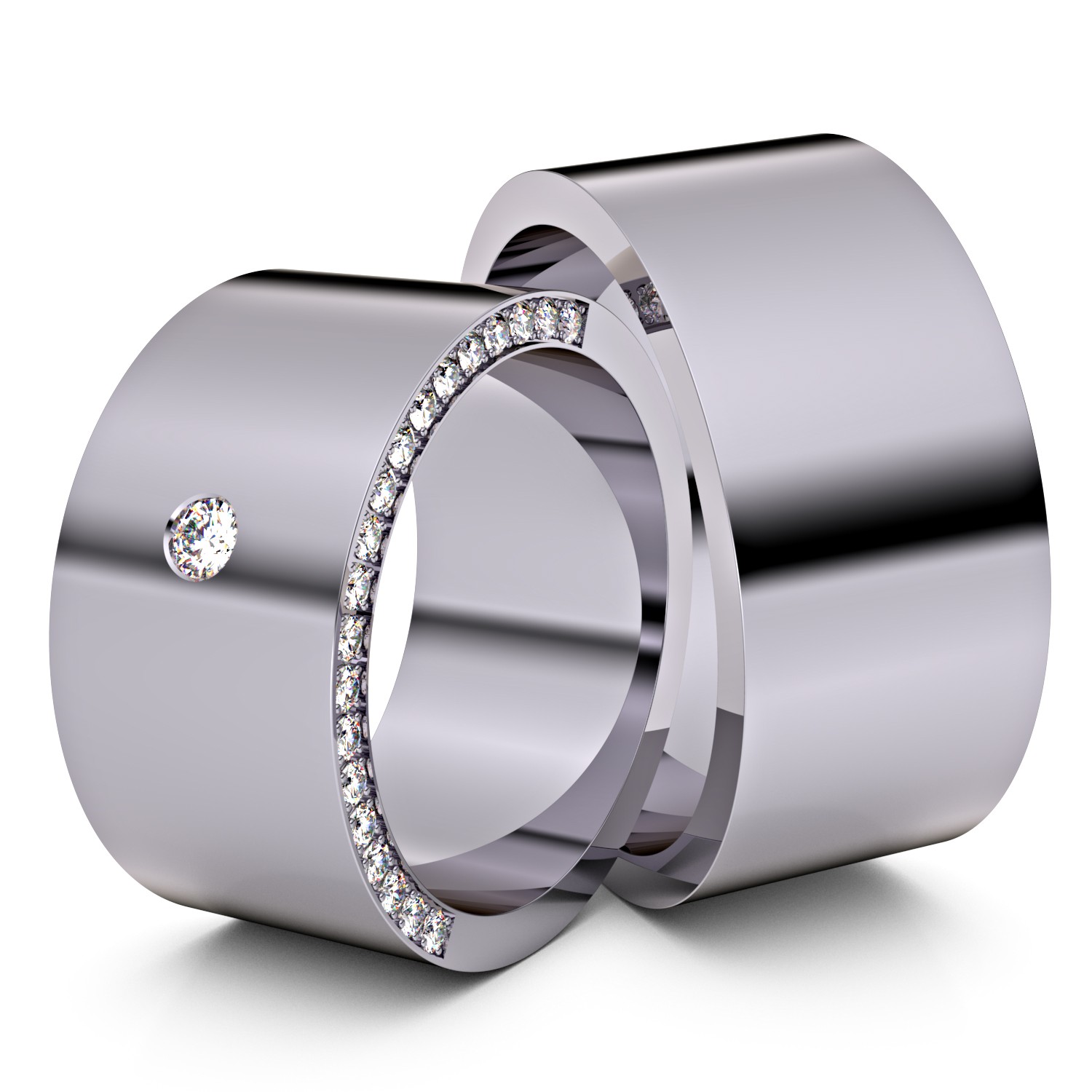 Brillanten-Trauringe 950er Palladium – opt. mit Gravur, Farbe, wählbarer Reinheitsstufe & hochwertigem Holzetui Unkategorisiert online kaufen
