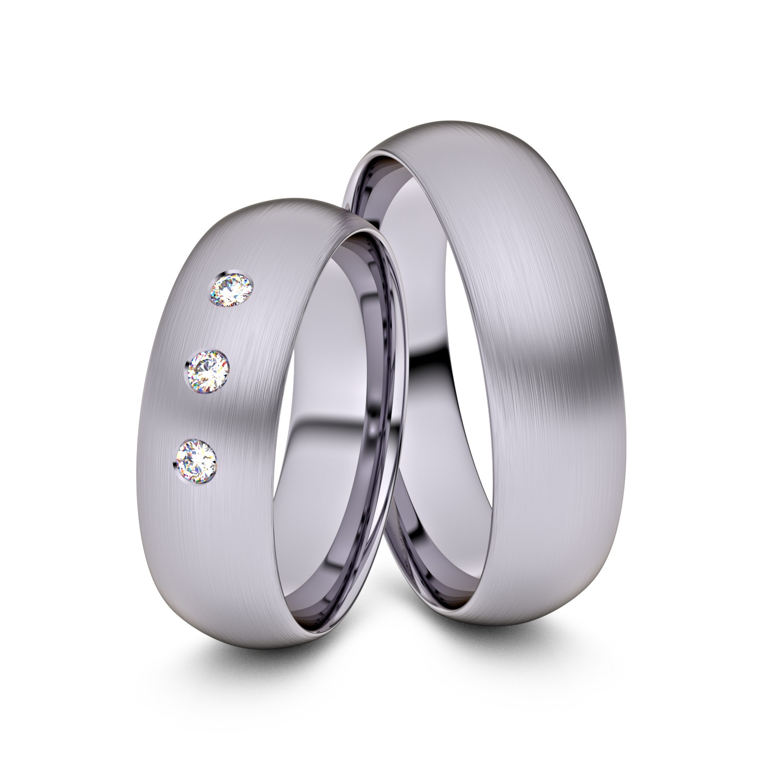 Brillanten-Trauringe 950er Palladium – opt. mit Gravur, Farbe, wählbarer Reinheitsstufe & hochwertigem Holzetui Unkategorisiert online kaufen