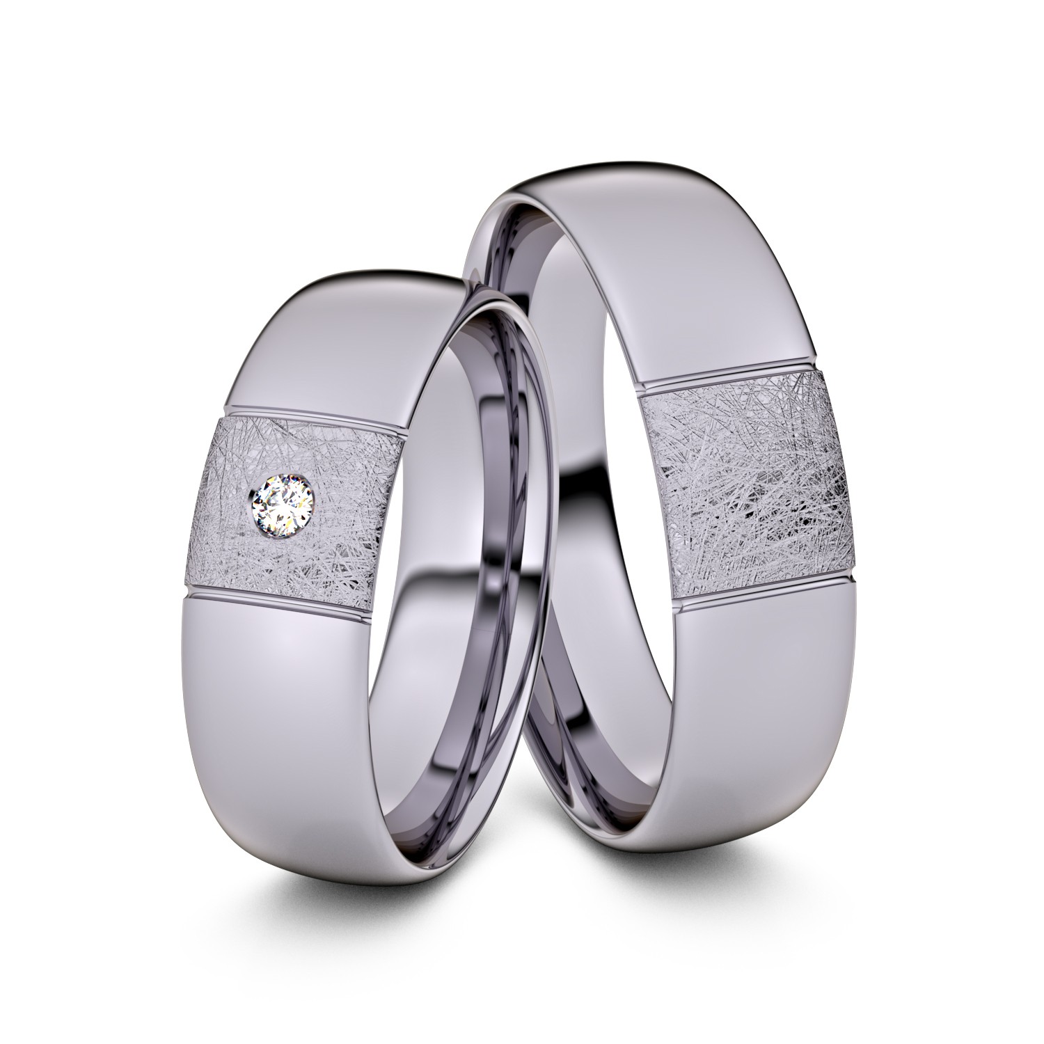 Brillanten-Trauringe 950er Palladium – opt. mit Gravur, Farbe, wählbarer Reinheitsstufe & hochwertigem Holzetui Unkategorisiert online kaufen