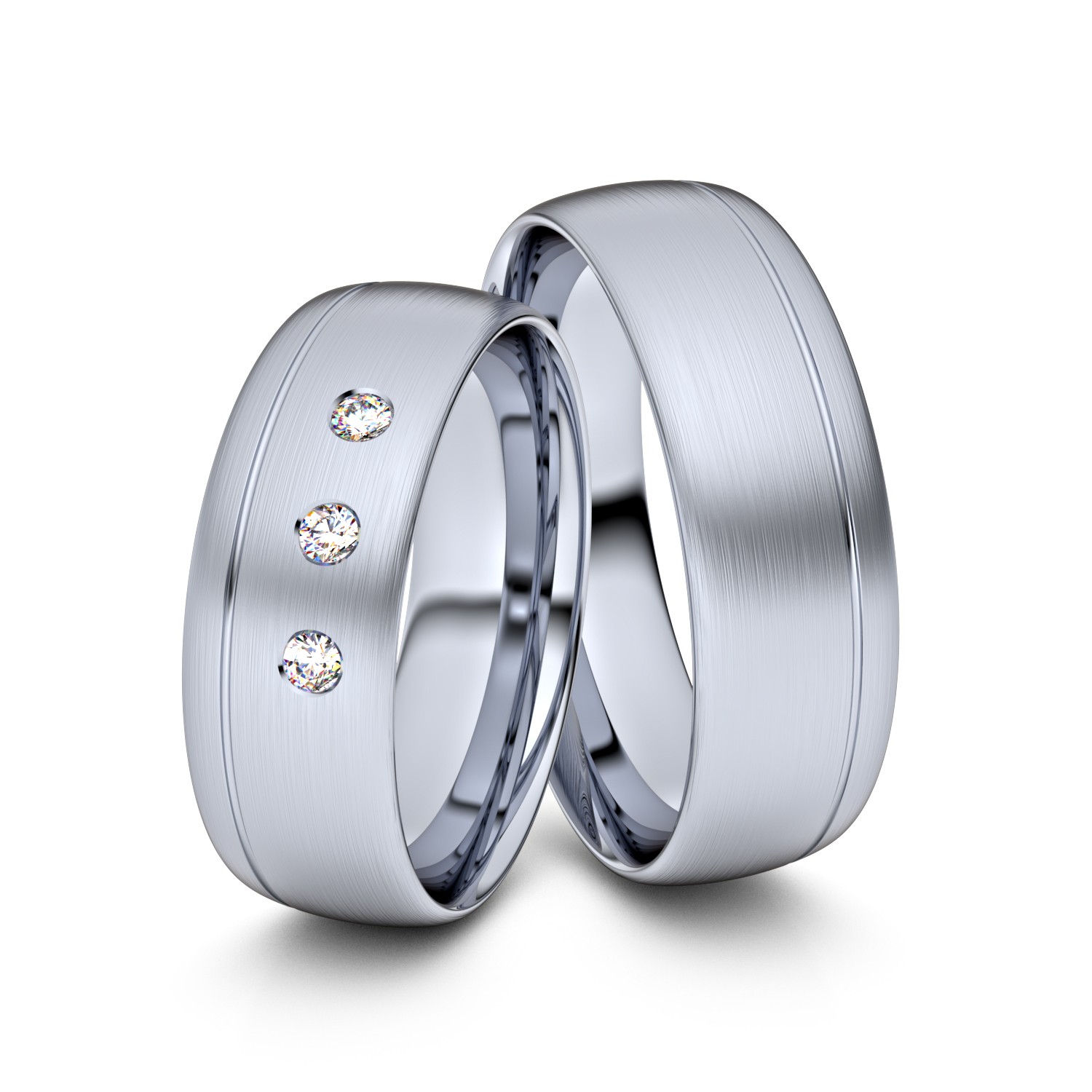 Brillanten-Trauringe 950er Platin – opt. mit Gravur, Farbe, wählbarer Reinheitsstufe & hochwertigem Holzetui Unkategorisiert online kaufen