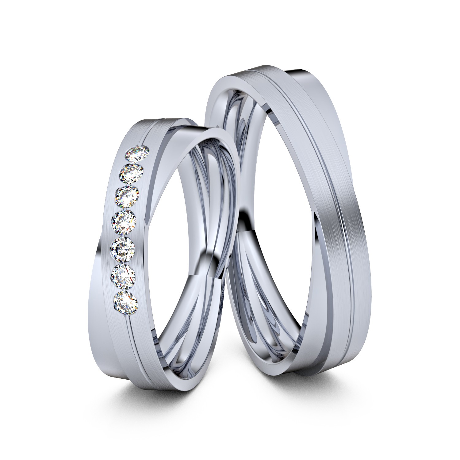 Brillanten-Trauringe 950er Platin – opt. mit Gravur, Farbe, wählbarer Reinheitsstufe & hochwertigem Holzetui Unkategorisiert online kaufen