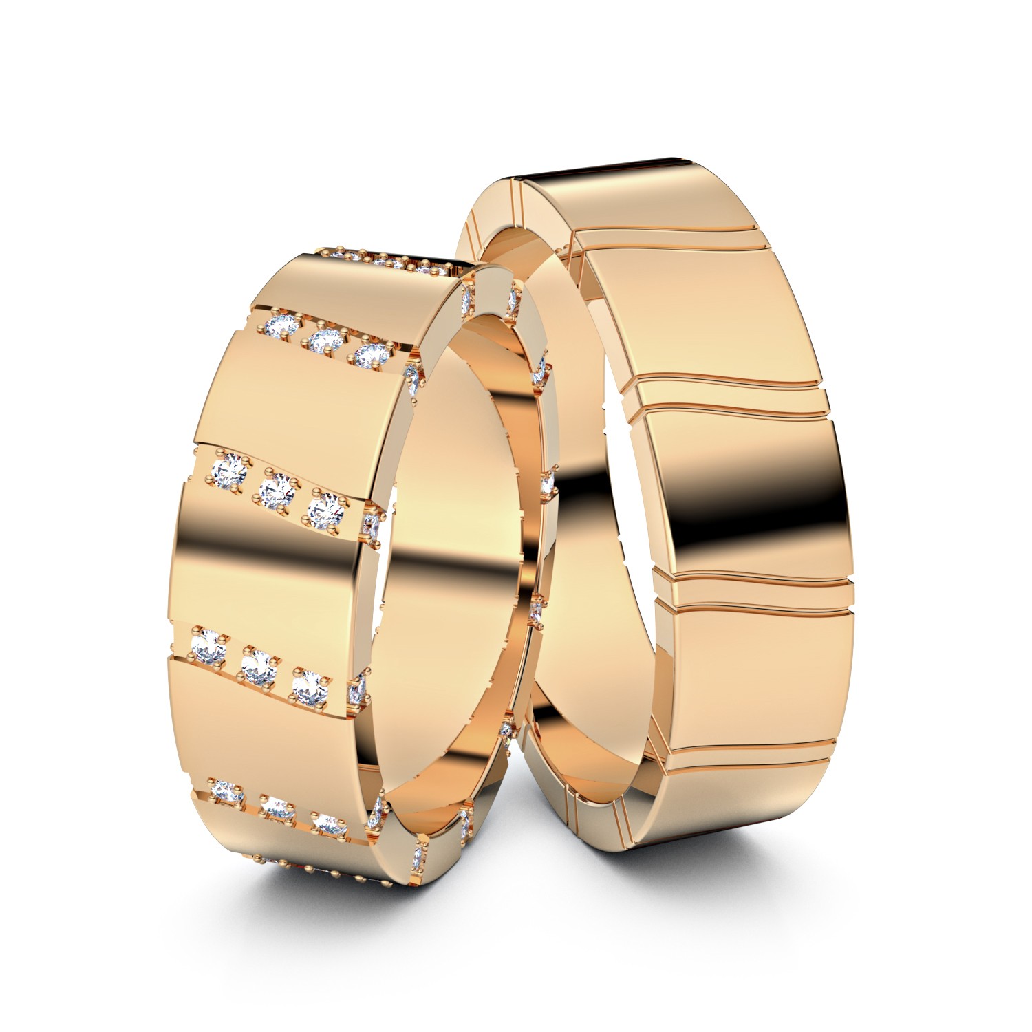 Brillanten-Trauringe Channel Set 585er Roségold – opt. mit Gravur, Farbe, wählbarer Reinheitsstufe & hochwertigem Holzetui Unkategorisiert online kaufen