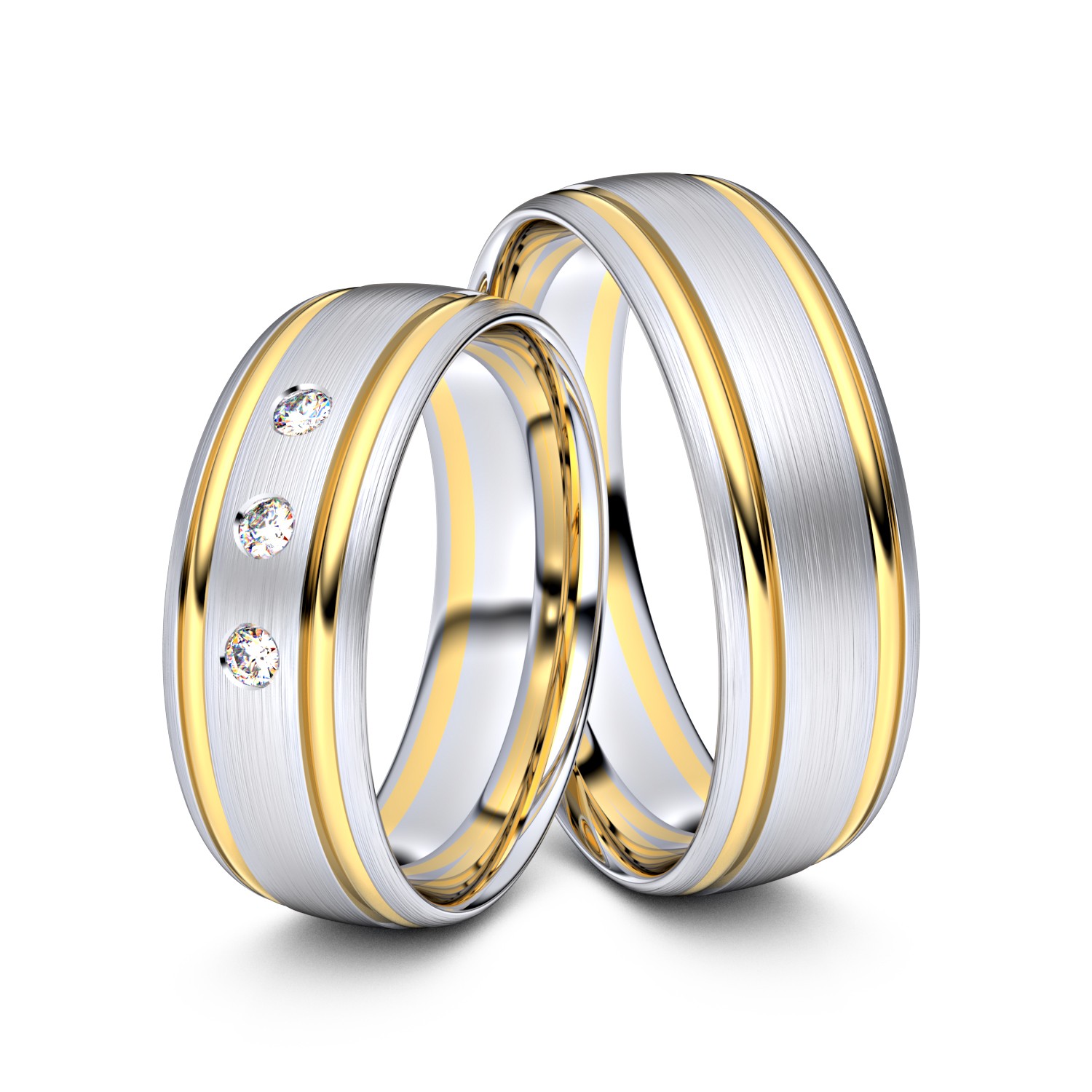 Brillanten-Trauringe Doppelfuge 585er Weißgold-Gelbgold – opt. mit Gravur, Farbe, wählbarer Reinheitsstufe & hochwertigem Holzetui Unkategorisiert online kaufen Brillanten-Trauringe Doppelfuge 585er Weißgold-Gelbgold – opt. mit Gravur, Farbe, wählbarer Reinheitsstufe & hochwertigem Holzetui Unkategorisiert online kaufen