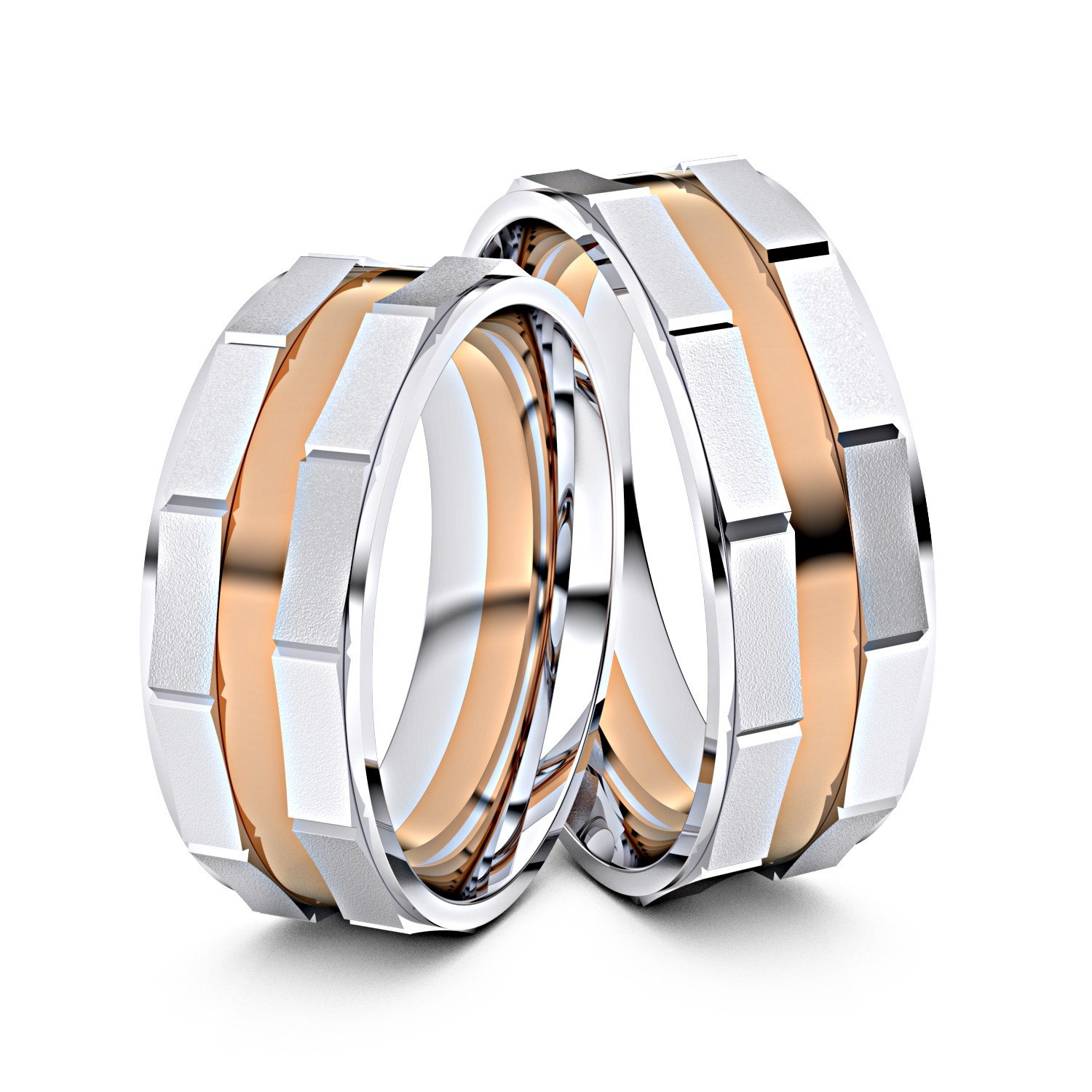 Brillanten-Trauringe Eckige Bänder 585er Weißgold-Rotgold – opt. mit Gravur, Farbe, wählbarer Reinheitsstufe & hochwertigem Holzetui Unkategorisiert online kaufen Brillanten-Trauringe Eckige Bänder 585er Weißgold-Rotgold – opt. mit Gravur, Farbe, wählbarer Reinheitsstufe & hochwertigem Holzetui Unkategorisiert online kaufen