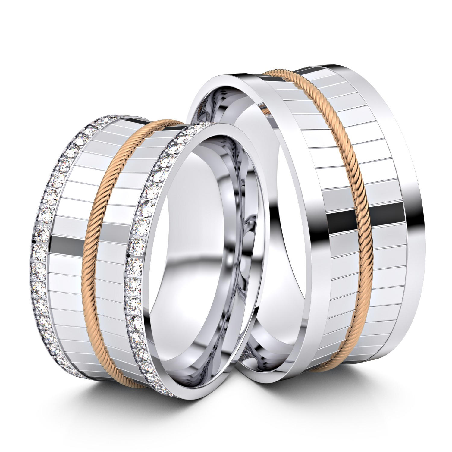 Brillanten-Trauringe geflochtenes Band 333er Weißgold-Rotgold – opt. mit Gravur, Farbe, wählbarer Reinheitsstufe & hochwertigem Holzetui Unkategorisiert online kaufen Brillanten-Trauringe geflochtenes Band 333er Weißgold-Rotgold – opt. mit Gravur, Farbe, wählbarer Reinheitsstufe & hochwertigem Holzetui Unkategorisiert online kaufen