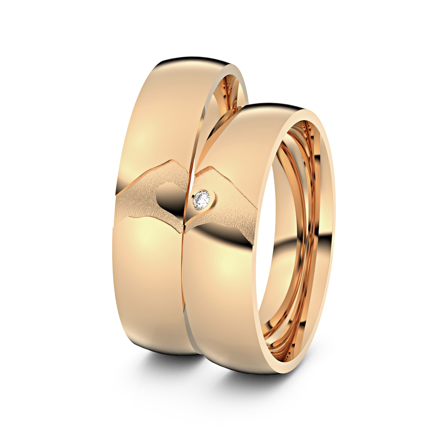 Brillanten-Trauringe Hand und Herz 333er Roségold – opt. mit Gravur, Farbe, wählbarer Reinheitsstufe & hochwertigem Holzetui Unkategorisiert online kaufen Brillanten-Trauringe Hand und Herz 333er Roségold – opt. mit Gravur, Farbe, wählbarer Reinheitsstufe & hochwertigem Holzetui Unkategorisiert online kaufen