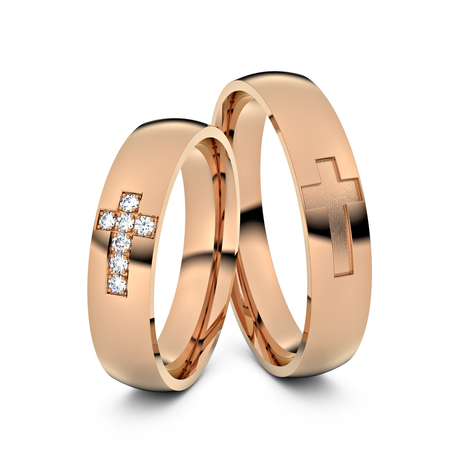 Brillanten-Trauringe Kreuz 750er Rotgold – opt. mit Gravur, Farbe, wählbarer Reinheitsstufe & hochwertigem Holzetui Unkategorisiert online kaufen Brillanten-Trauringe Kreuz 750er Rotgold – opt. mit Gravur, Farbe, wählbarer Reinheitsstufe & hochwertigem Holzetui Unkategorisiert online kaufen