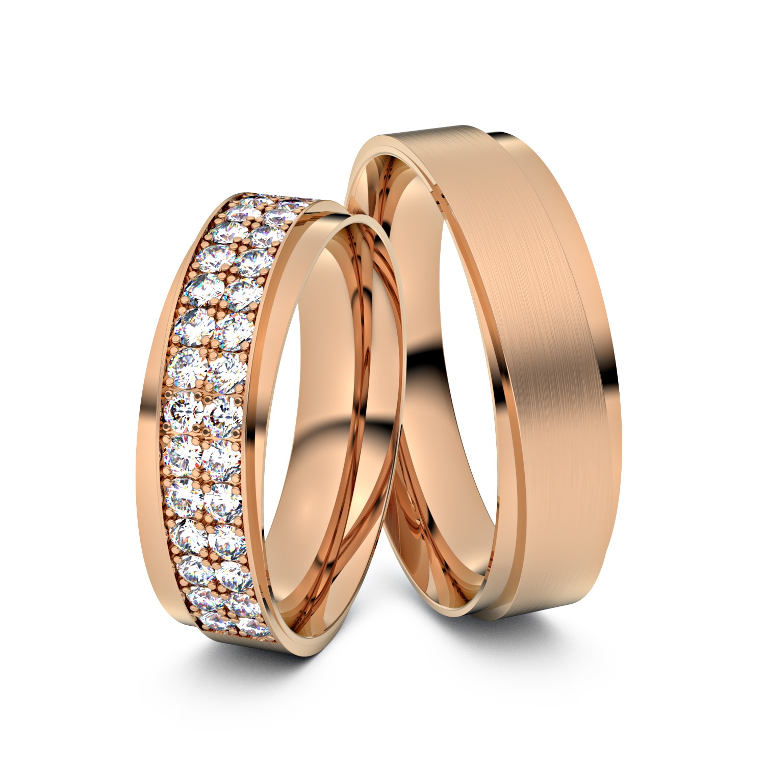 Brillanten-Trauringe Luxury Twist 585er Rotgold – opt. mit Gravur, Farbe, wählbarer Reinheitsstufe & hochwertigem Holzetui Unkategorisiert online kaufen