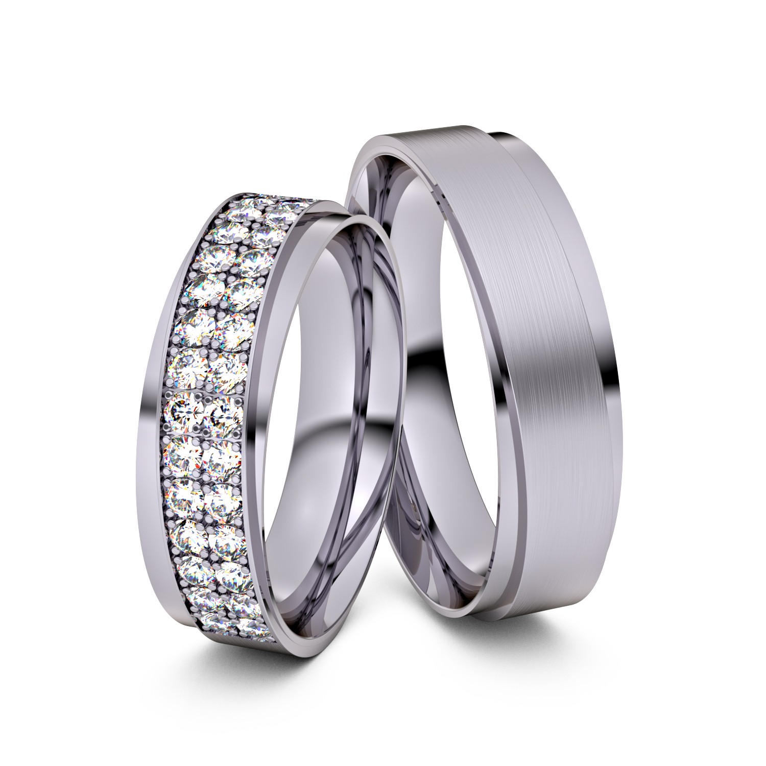 Brillanten-Trauringe Luxury Twist 950er Palladium – opt. mit Gravur, Farbe, wählbarer Reinheitsstufe & hochwertigem Holzetui Unkategorisiert online kaufen