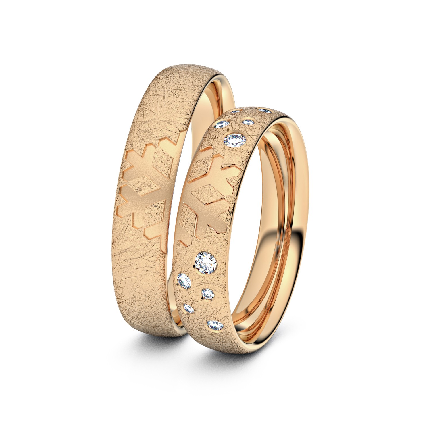Brillanten-Trauringe Schneeflocke 585er Roségold – opt. mit Gravur, Farbe, wählbarer Reinheitsstufe & hochwertigem Holzetui Unkategorisiert online kaufen Brillanten-Trauringe Schneeflocke 585er Roségold – opt. mit Gravur, Farbe, wählbarer Reinheitsstufe & hochwertigem Holzetui Unkategorisiert online kaufen