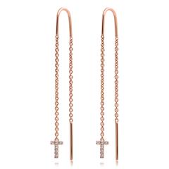 Buchstaben Ohrhänger aus 14K Roségold mit Brillanten Unkategorisiert online kaufen