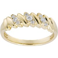 Chefsache Brillant-Goldring aus 416er Gelbgold mit 9 Diamanten, 0,16 ct, SI1 (H) Unkategorisiert online kaufen