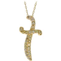 Cirari 585 Gelbgold-Halskette mit 28 SI2 Fancy-Brillanten, 0,446 ct