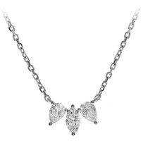 Cirari Brillant-Goldcollier – 3 Diamanten, 0,34 ct, SI1 (H), 750 Weißgold Unkategorisiert online kaufen