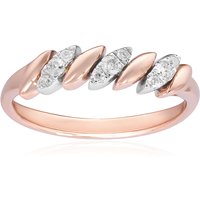 Cirari Brillantring: 9 Brillanten SI1 (H), 0,15 ct, 585 Rosé-/Weißgold Unkategorisiert online kaufen