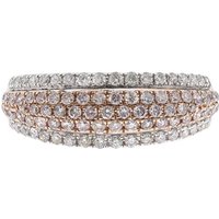 Cirari Brillantring mit 53 pinkfarbenen I1- und 36 SI2-(H)-Diamanten, 0,76 ct, 585 Rosé-/Weißgold Unkategorisiert online kaufen