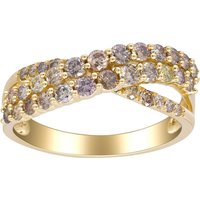 Cirari Fancy-Brillantring aus 585 Gelbgold, 37 Brillanten, 1,037 ct, I1 Unkategorisiert online kaufen