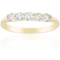 Cirari Goldring: 5 Brillanten, 0,51 ct, 585 Gelbgold, I1 (I) Unkategorisiert online kaufen