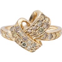 CIRARI Ring aus 585 Gelbgold mit 32 SI2 Fancy-Brillanten, 0,96 ct