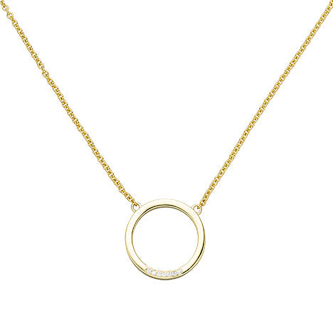 Collier Halskette 585 Gold Gelbgold 7 Diamanten Brillanten 44 cm Kette Unkategorisiert online kaufen