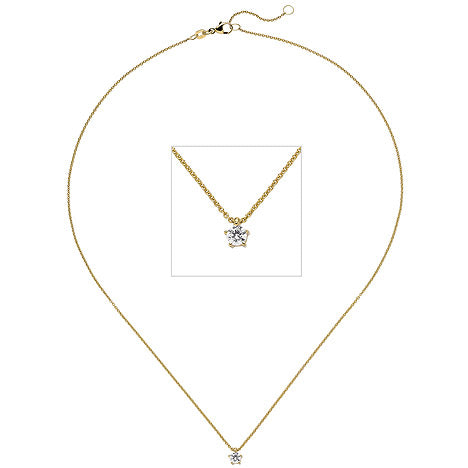 Collier Kette mit Anhänger 585 Gold Gelbgold 1 Diamant Brillant 0 25 ct. 45 cm Unkategorisiert online kaufen Collier Kette mit Anhänger 585 Gold Gelbgold 1 Diamant Brillant 0 25 ct. 45 cm Unkategorisiert online kaufen