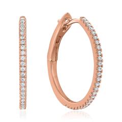 Creolen für Damen aus Roségold mit Brillanten, Lab Unkategorisiert online kaufen