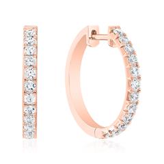 Creolen für Damen aus Roségold mit Diamanten Unkategorisiert online kaufen