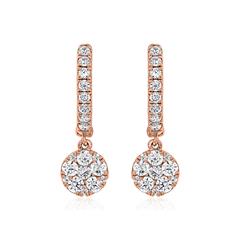 Creolen für Damen aus Roségold mit Lab Diamanten Unkategorisiert online kaufen