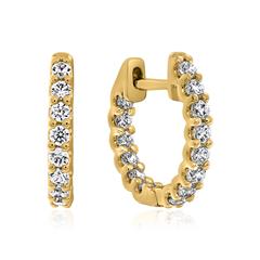 Damen Creolen aus Gelbgold mit Brillanten Unkategorisiert online kaufen