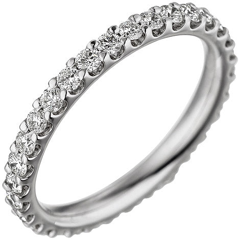 Damen Memory Ring 585 Gold Weißgold mit Diamanten Brillanten Memoryring Memoire - 60 Unkategorisiert online kaufen