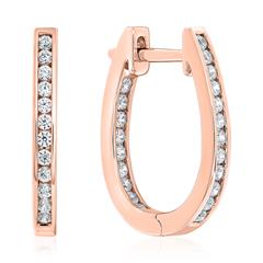 Damen Ohrschmuck aus Roségold mit Diamanten, Lab Grown Unkategorisiert online kaufen