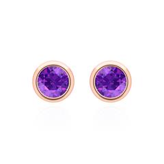 Damen Ohrstecker aus 585er Roségold mit Amethysten Unkategorisiert online kaufen