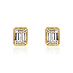 Damen Ohrstecker aus Gelbgold mit Lab Diamanten Unkategorisiert online kaufen