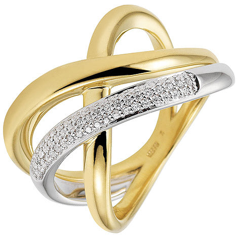 Damen Ring 585 Gold Gelbgold Weißgold bicolor 61 Diamanten Brillanten Goldring - 58 Unkategorisiert online kaufen Damen Ring 585 Gold Gelbgold Weißgold bicolor 61 Diamanten Brillanten Goldring - 58 Unkategorisiert online kaufen