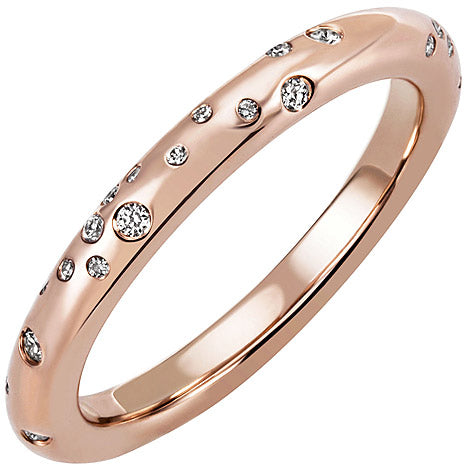 Damen Ring 585 Gold Rotgold Roségold 34 Diamanten Brillanten Diamantring - 56 Unkategorisiert online kaufen