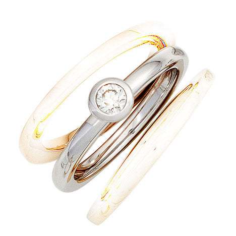 Damen Ring 585 Gold Weißgold 1 Diamant Brillant 0 17ct. Diamantring Weißgoldring - 56 Unkategorisiert online kaufen
