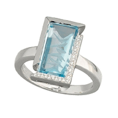 Damen Ring 585 Gold Weißgold 1 Edeltopas helllbau blau 11 Diamanten Brillanten - 56 Unkategorisiert online kaufen Damen Ring 585 Gold Weißgold 1 Edeltopas helllbau blau 11 Diamanten Brillanten - 56 Unkategorisiert online kaufen